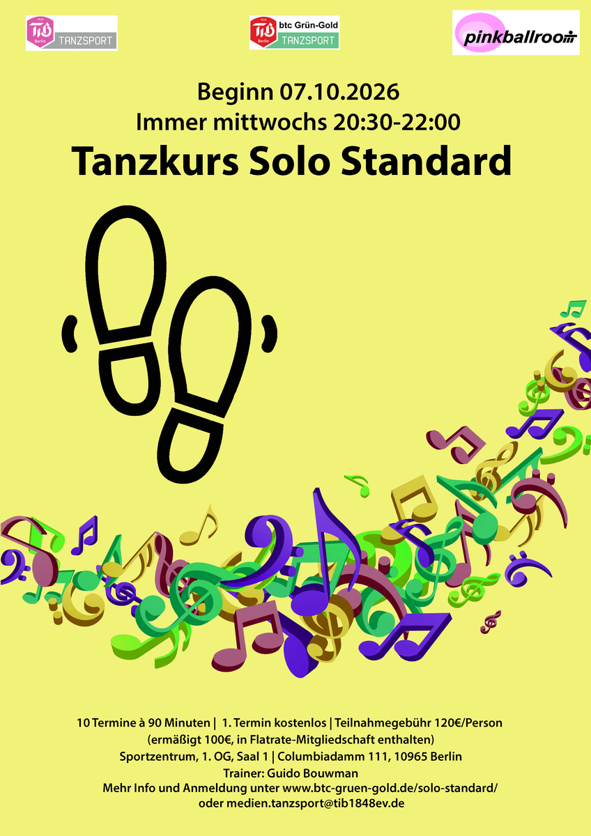 Solo-Standard tanzen tanzsport